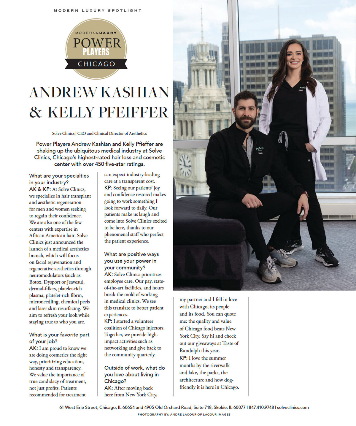 Power Players editorial design for LaCour Images