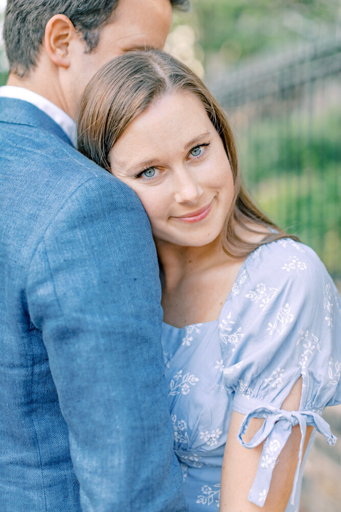 ENP - Historic Downtown Engagement Session and floral engagement outfit inspiration - Atlanta Wedding Photographer - Light and Airy Film Wedding Photographers in GA-15