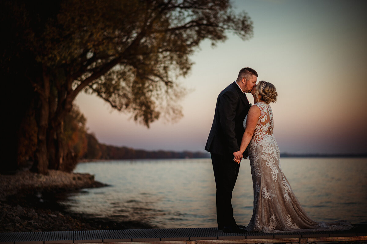 Sunset Beach Wedding Photo