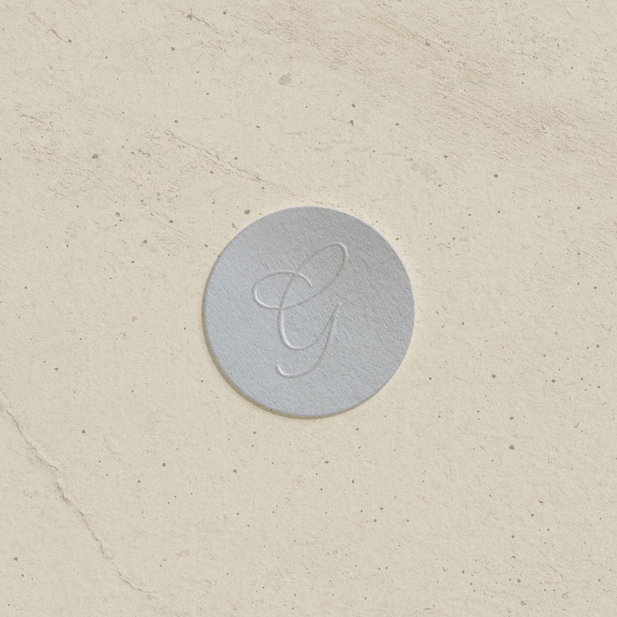 Glo State Brand Mark Embossed on Sticker