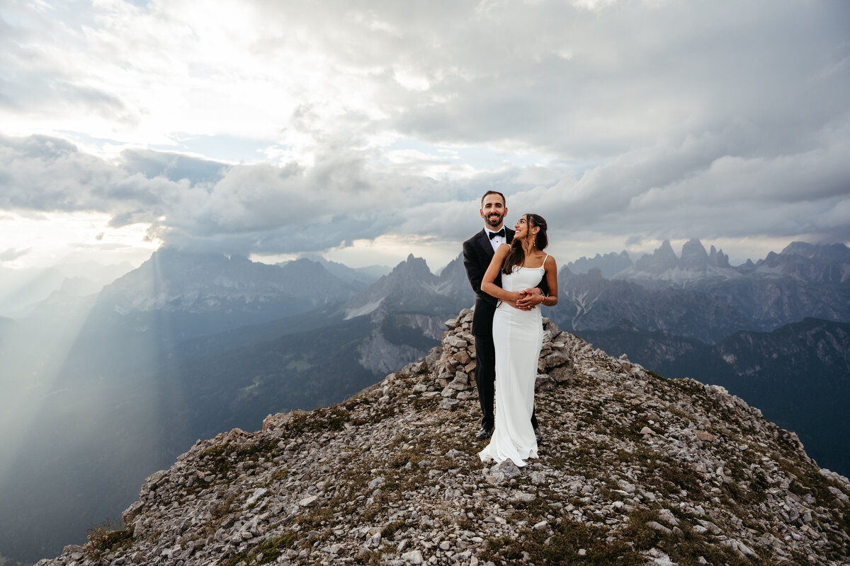 Marmarole helicopter Elopement Dolomites -42