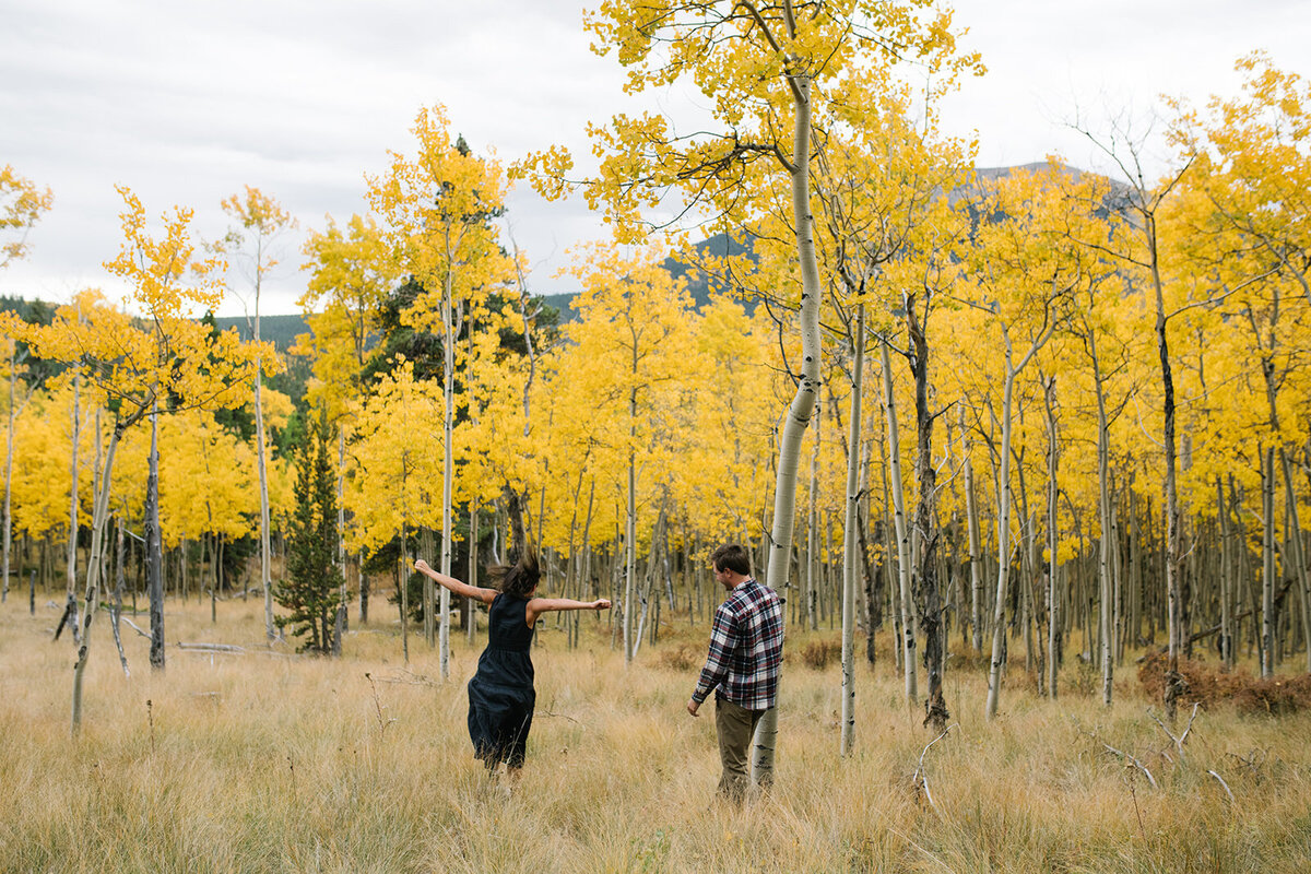 Engagement session in Denver with natural, candid moments