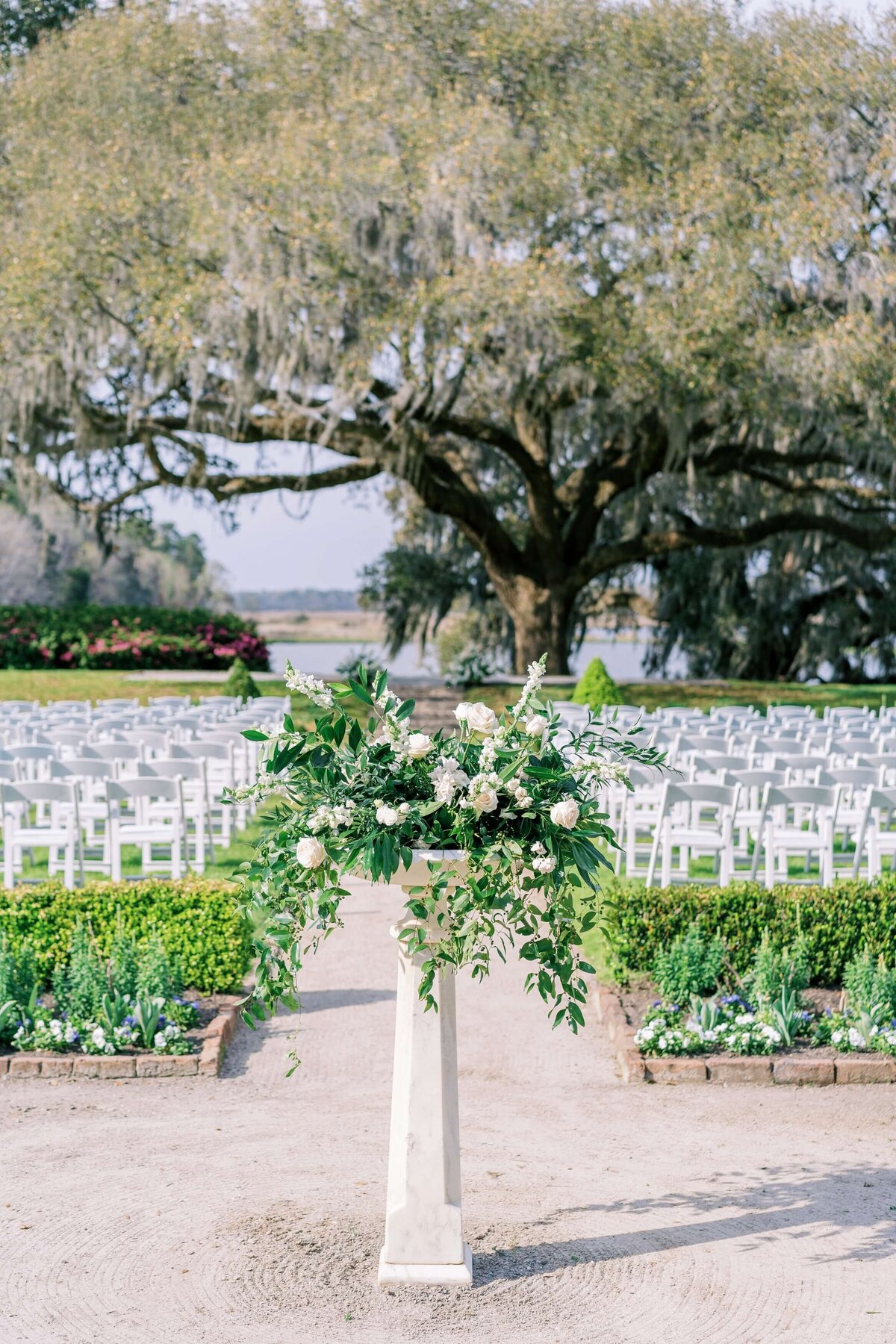 wedding ceremony setup