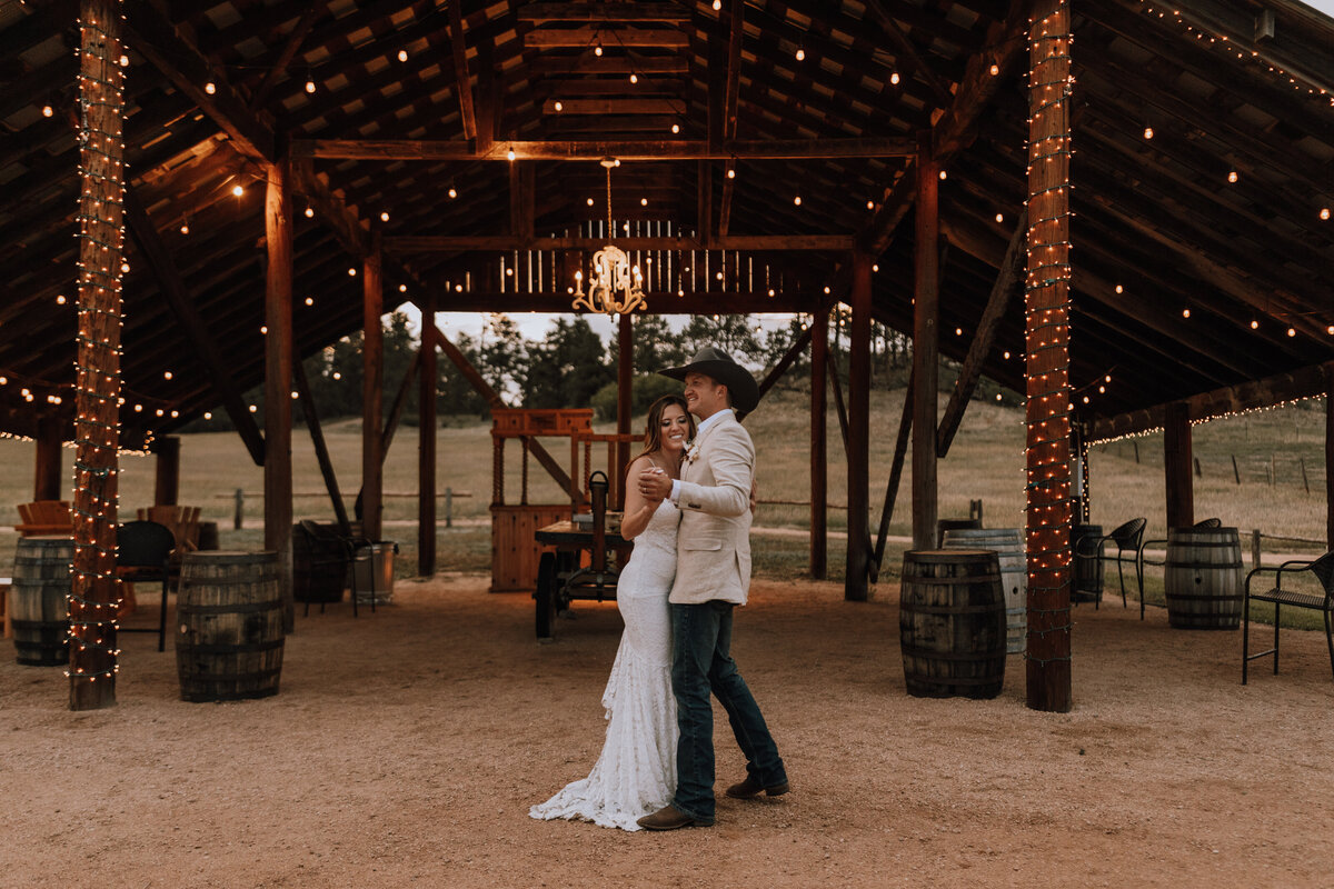 couple dancing at younger ranch