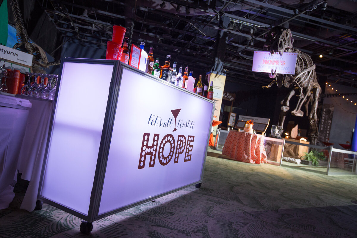 Hope's 50th birthday party at Orlando Science Center | Party Perfect Orlando  14