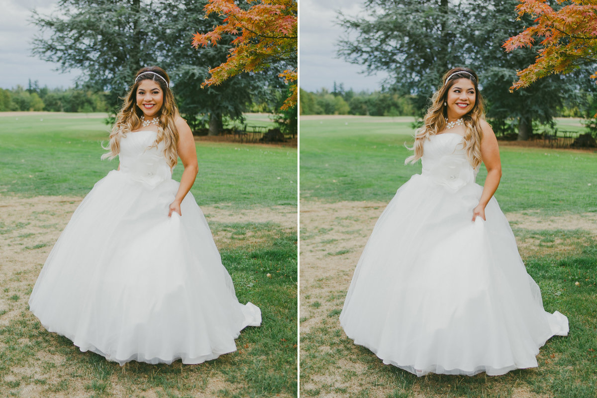 fun outdoor bridal portraits of Oregon Bride | Susie Moreno Photography