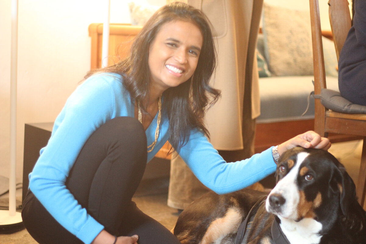 Ritu with Kuma