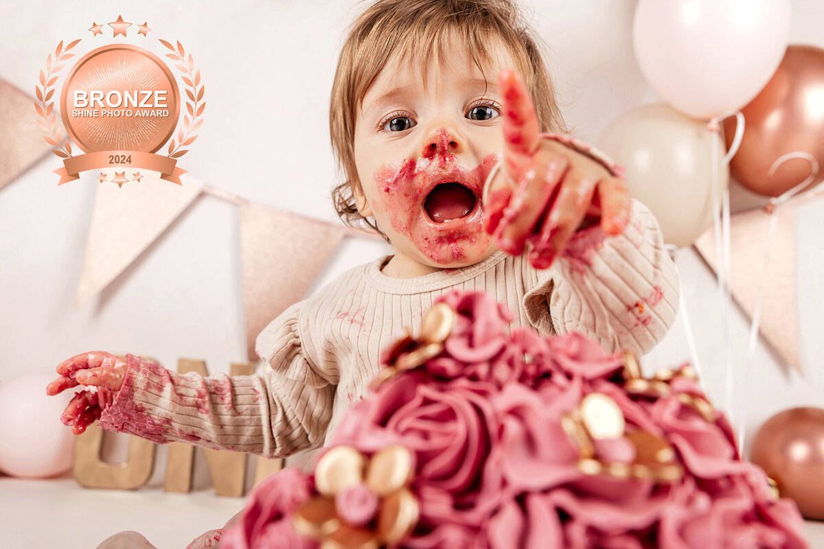 meisje cake smash