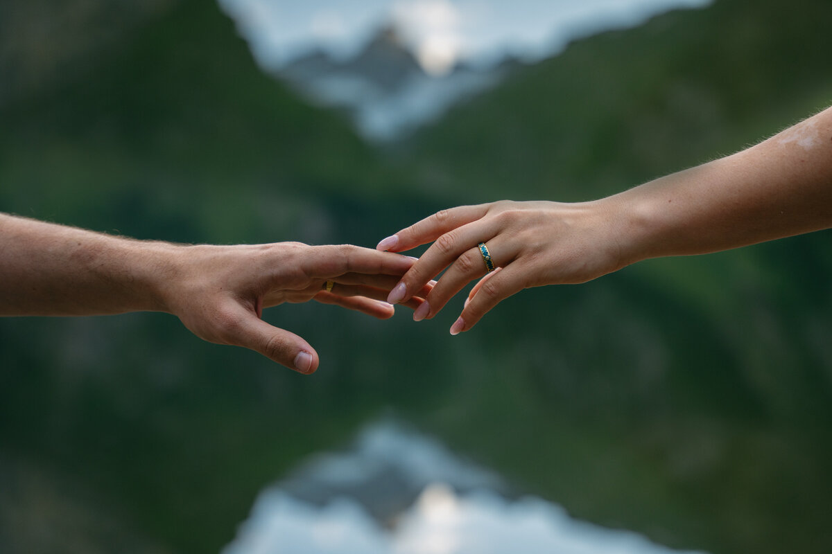 Switzerland Seealpsee lake elopement