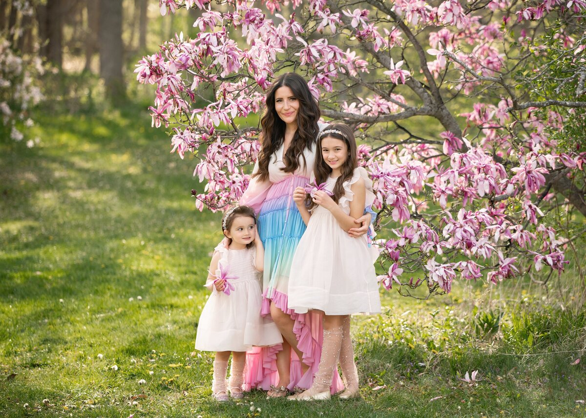 Mother and Daughters in Orchard Milwaukee