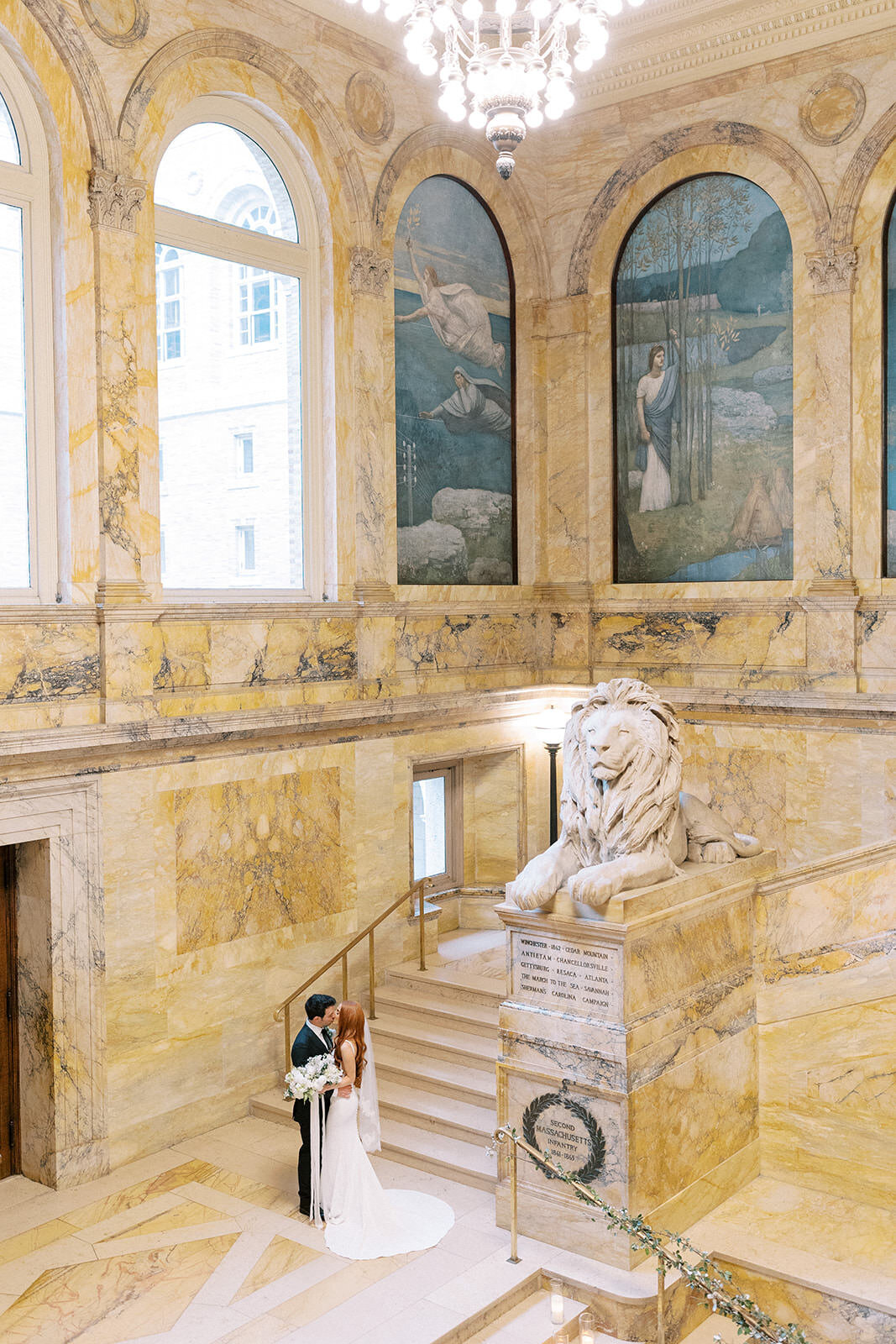 Boston Public Library Wedding-Halie Child Photography-92