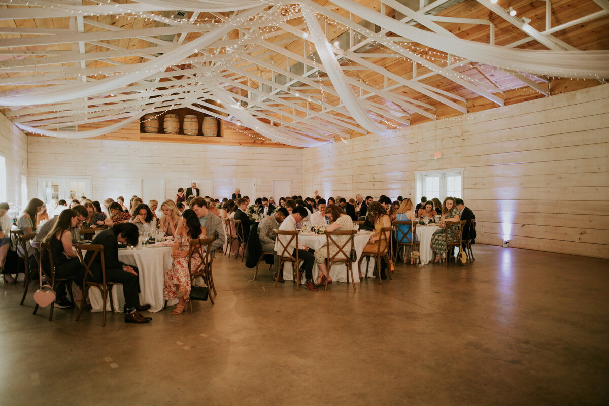 wedding reception at Koury Farms