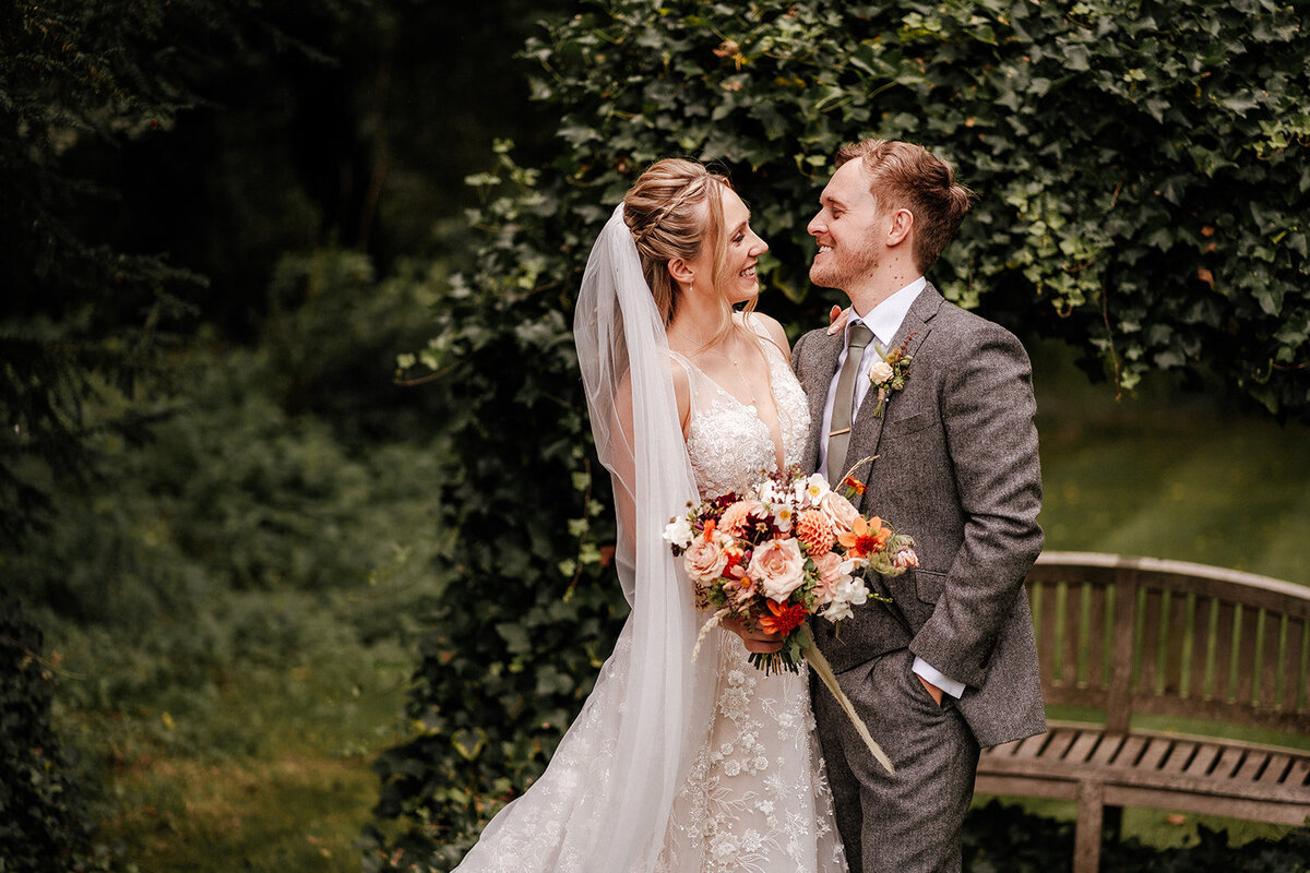 Bride and Groom Cripps Barn 