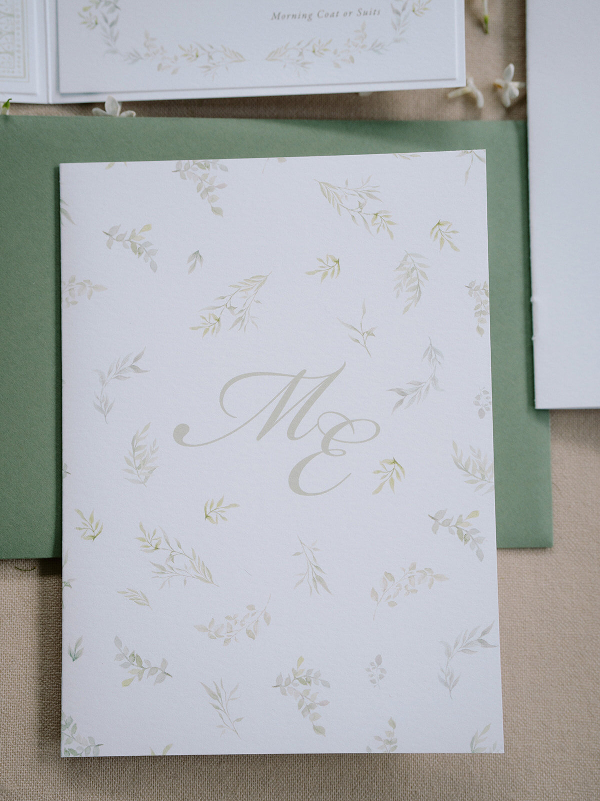Watercolor-Wedding-Invitation-Folded-Country-Garden-Green