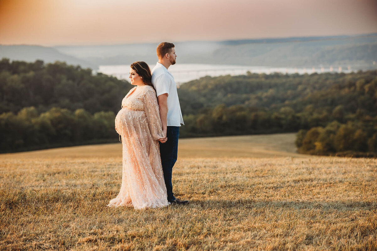 harrisburg maternity, pregnant mother, maternity gown, outdoor maternity session