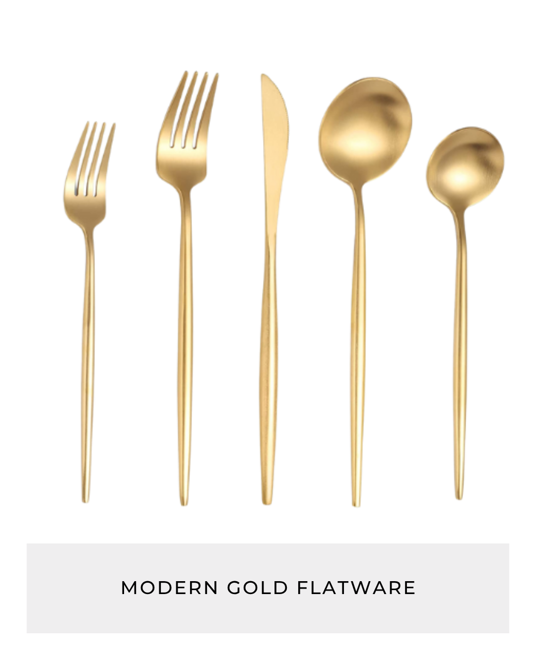 Modern Gold Flatware