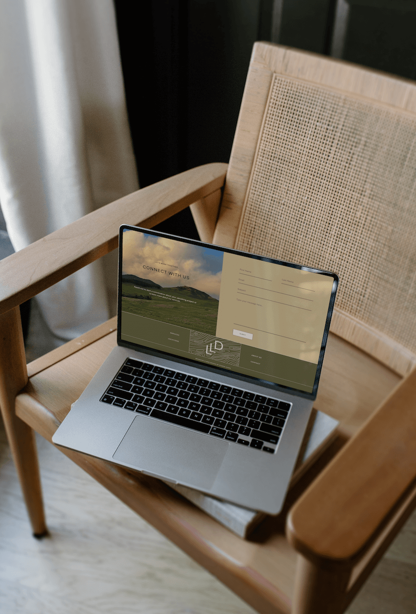 Sophisticated branding and web design for Laelae Development by Studio Chan