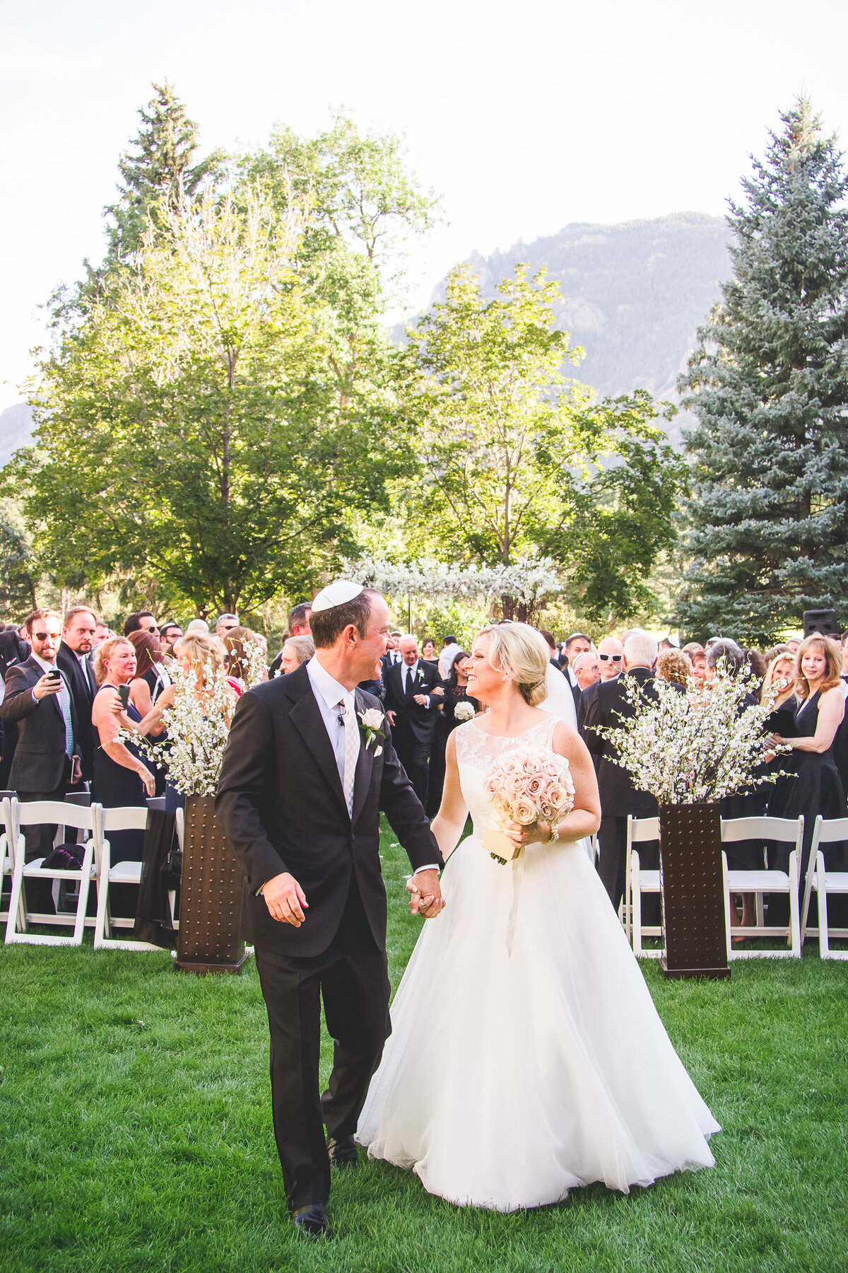 Just Married on the West Lawn, Broadmoor, Colorado