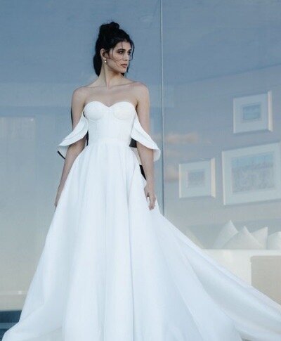 Romantic A  Line Wedding Dress