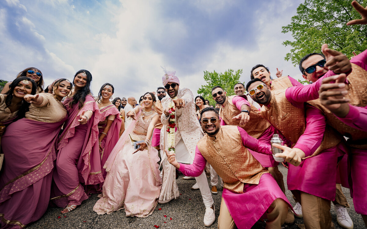 Photojournalist approach with modern posing & timeless editing for your luxury Hindu wedding.