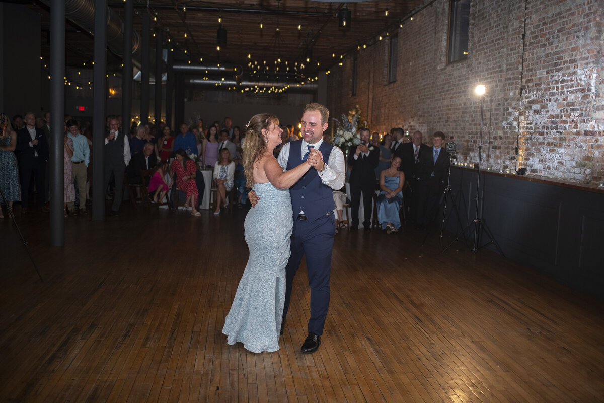 Classic black and white wedding portrait