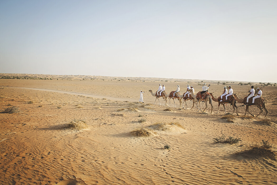 Luxury Destination Birthday Planner Dubai -desert in camel 