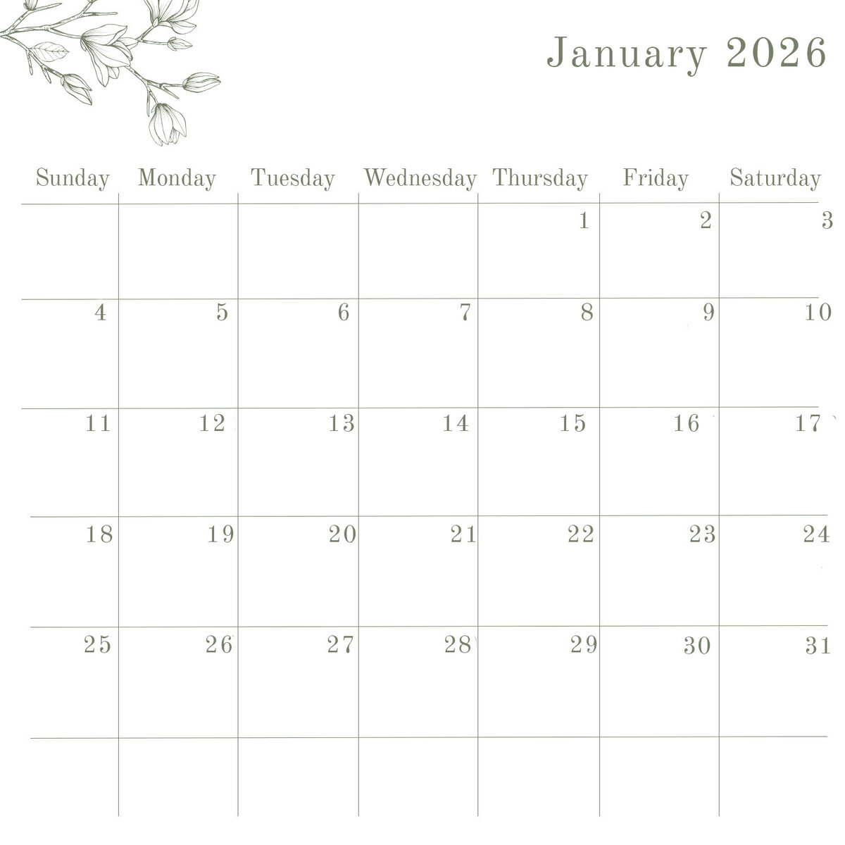 1 January