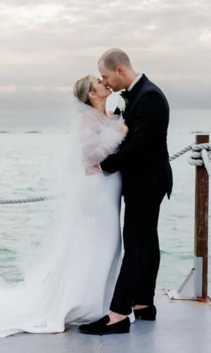 Romantic beach wedding at Key Largo Lighthouse captured by Claudia Amalia Photography, a top wedding photographer in Miami and the Florida Keys