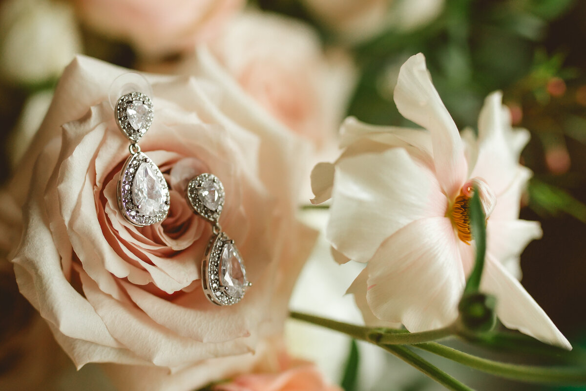 Wedding, earrings, detail shots