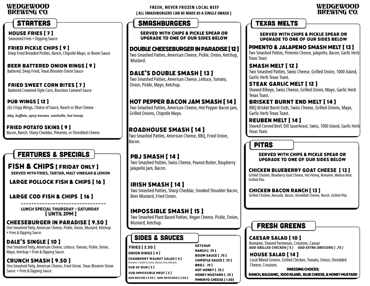 Food Menu, Menu, Food