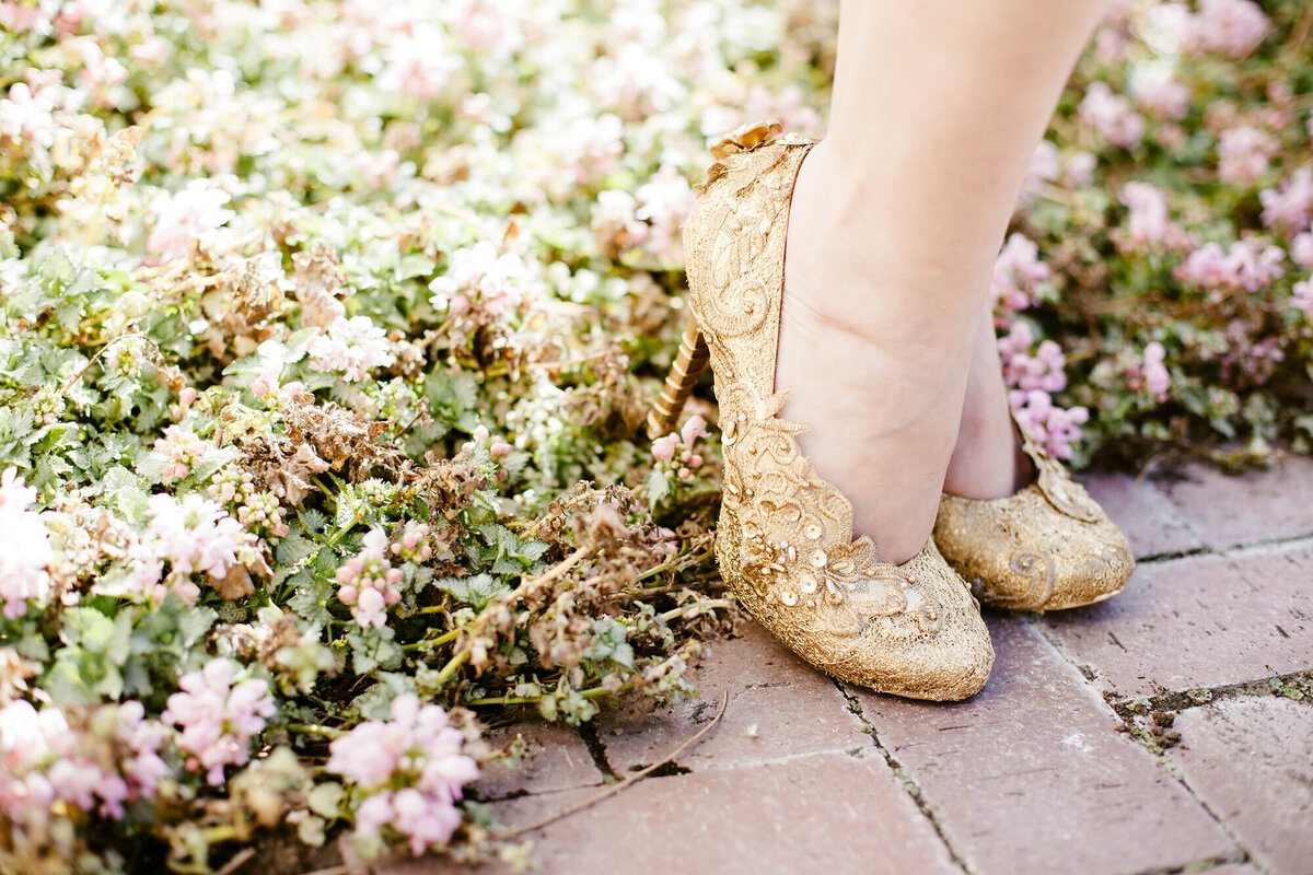 Gold heels