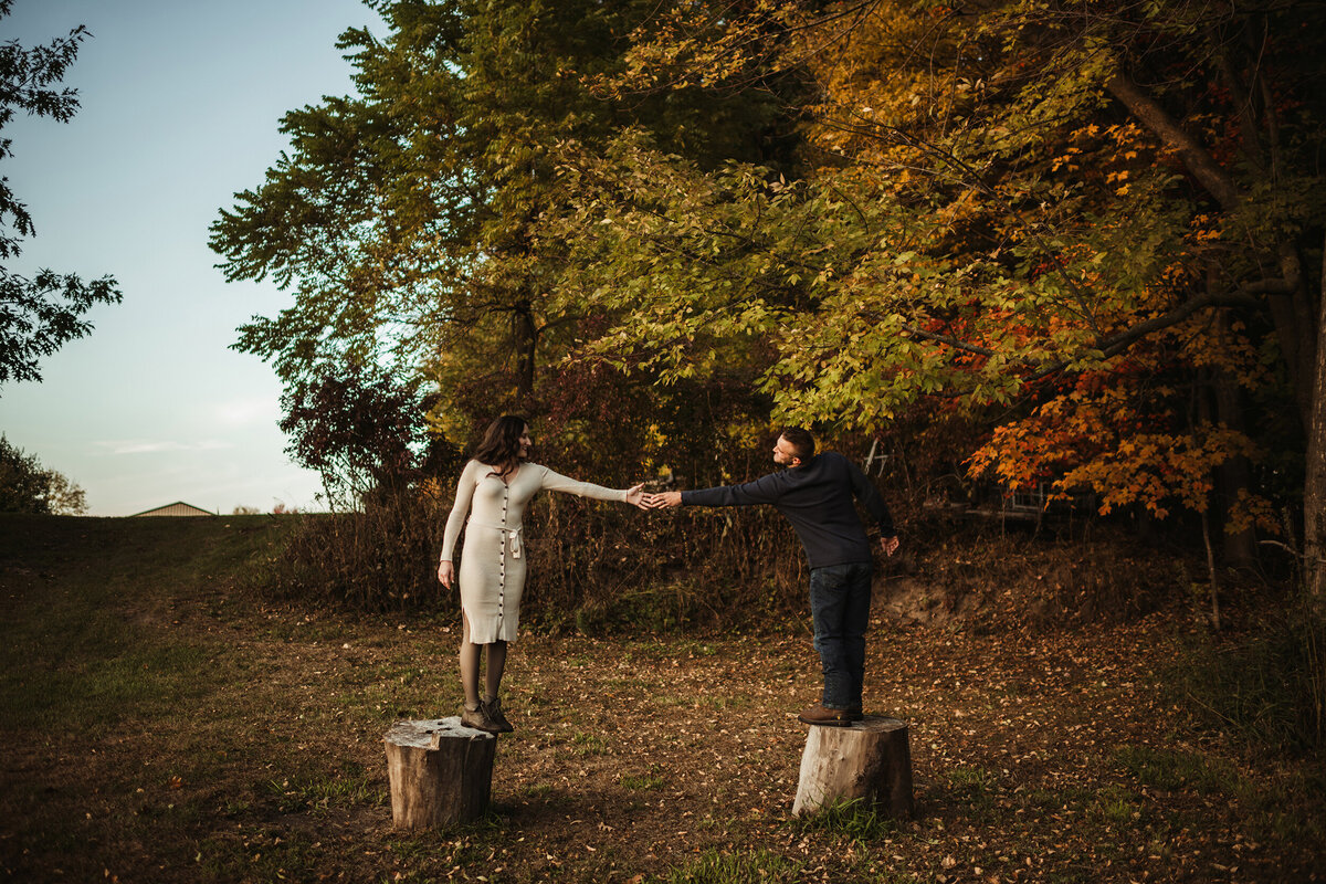 fall engagement session