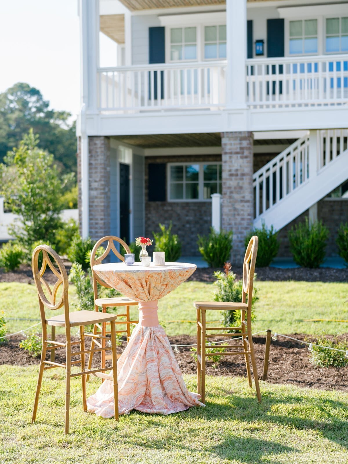 Southport NC Wedding | Blue Satin Bee 45
