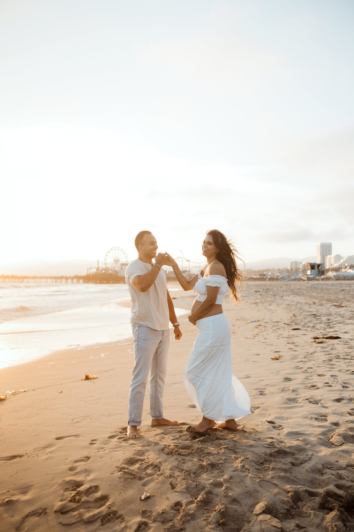 Santa Monica Beach Maternity Photography 54