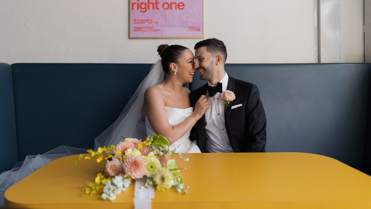 bride and groom having photos on their wedding day