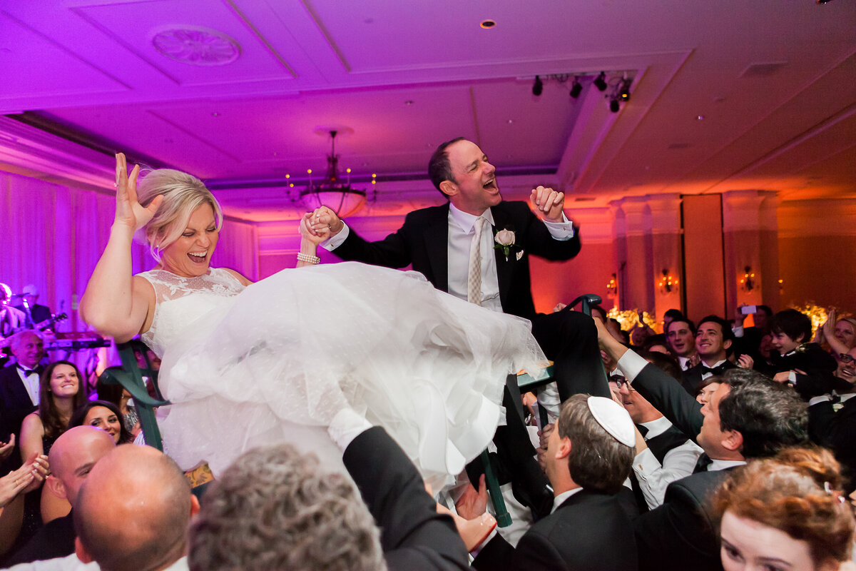 A Bride and Groom Celebrate their Marriage doing the Hora, Rocky Mountain Ballroom, Broadmoor