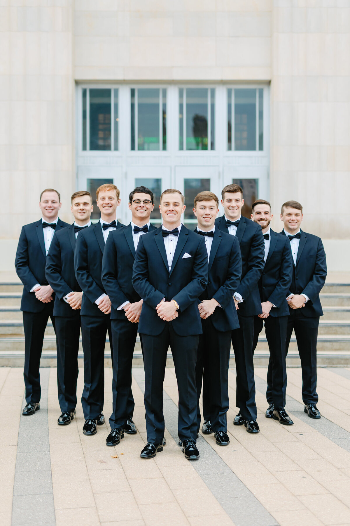 Black and White Wedding at Civic Center_ OKC-10