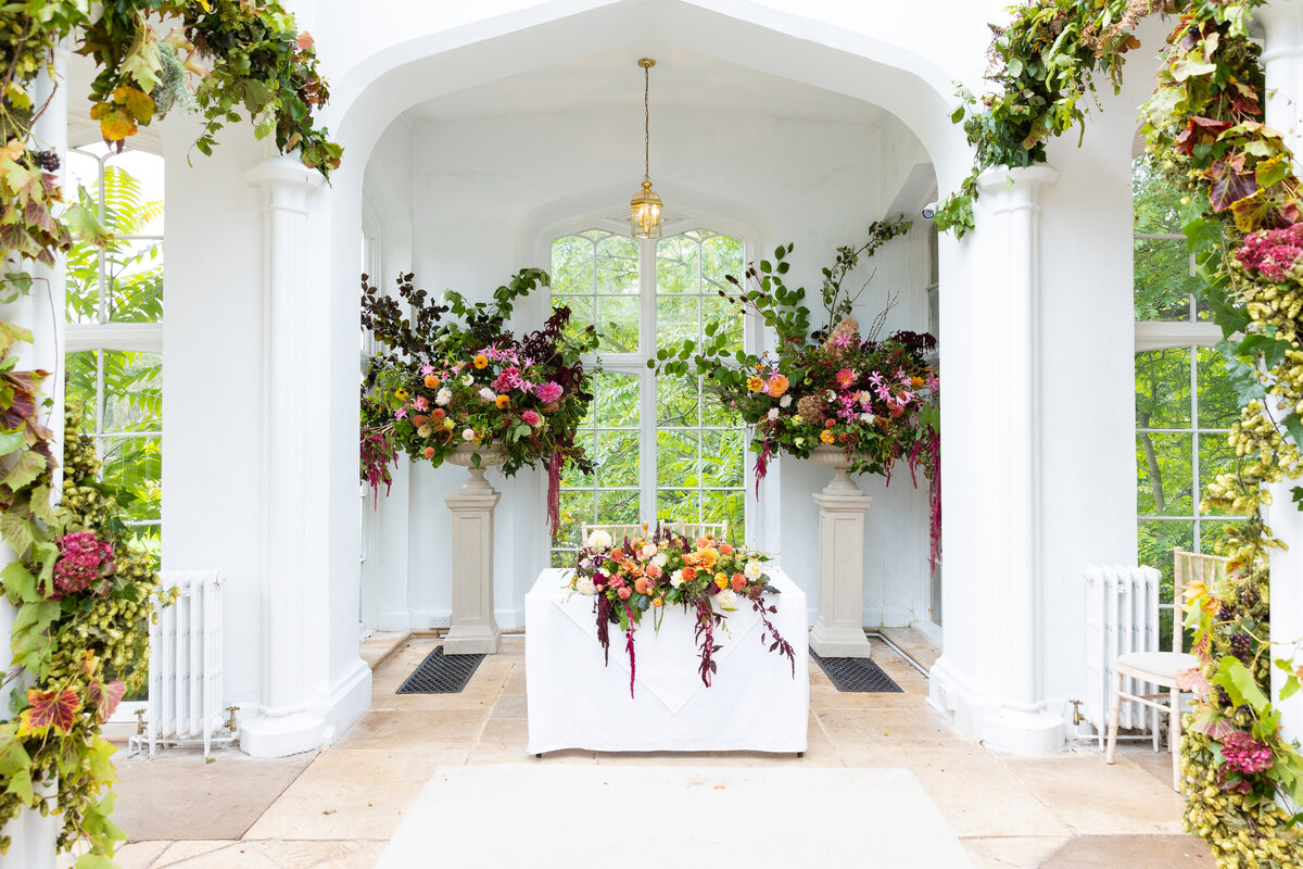 sT Audries Park wedding flowers 