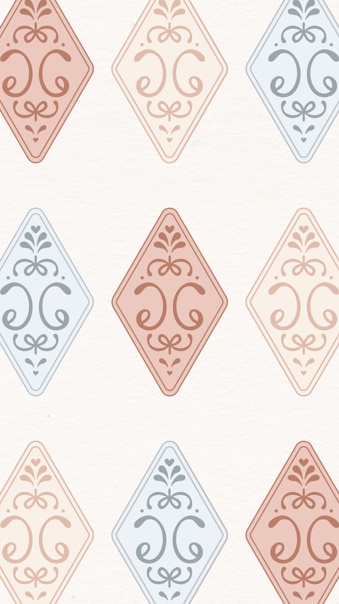 Custom hand drawn illustrated brand pattern in soft blush, buttercream, and dusty blue, designed to elevate romantic photographer brands.
