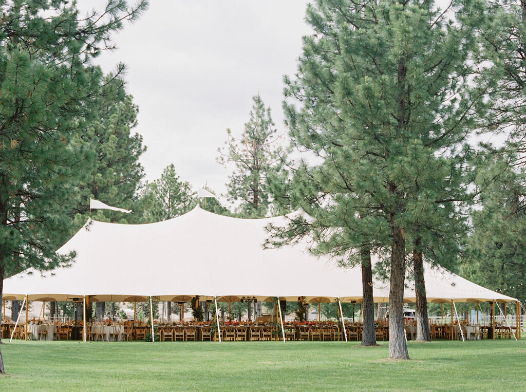 White Wedding Reception Tent