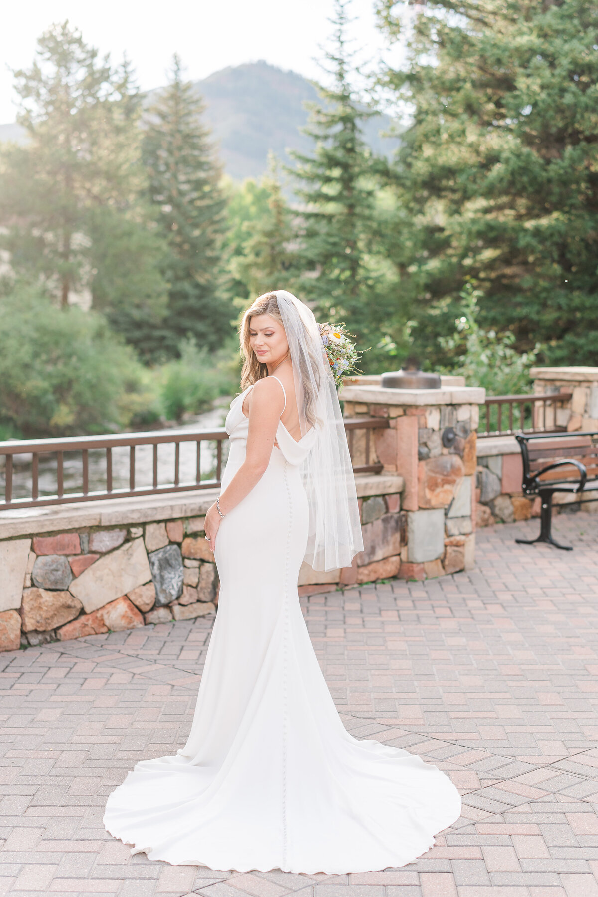 Vail Wedding Deck Mountain Village Romantic Summer Elopement Wedding Ski Lift Elena Spraguer Photography 0031