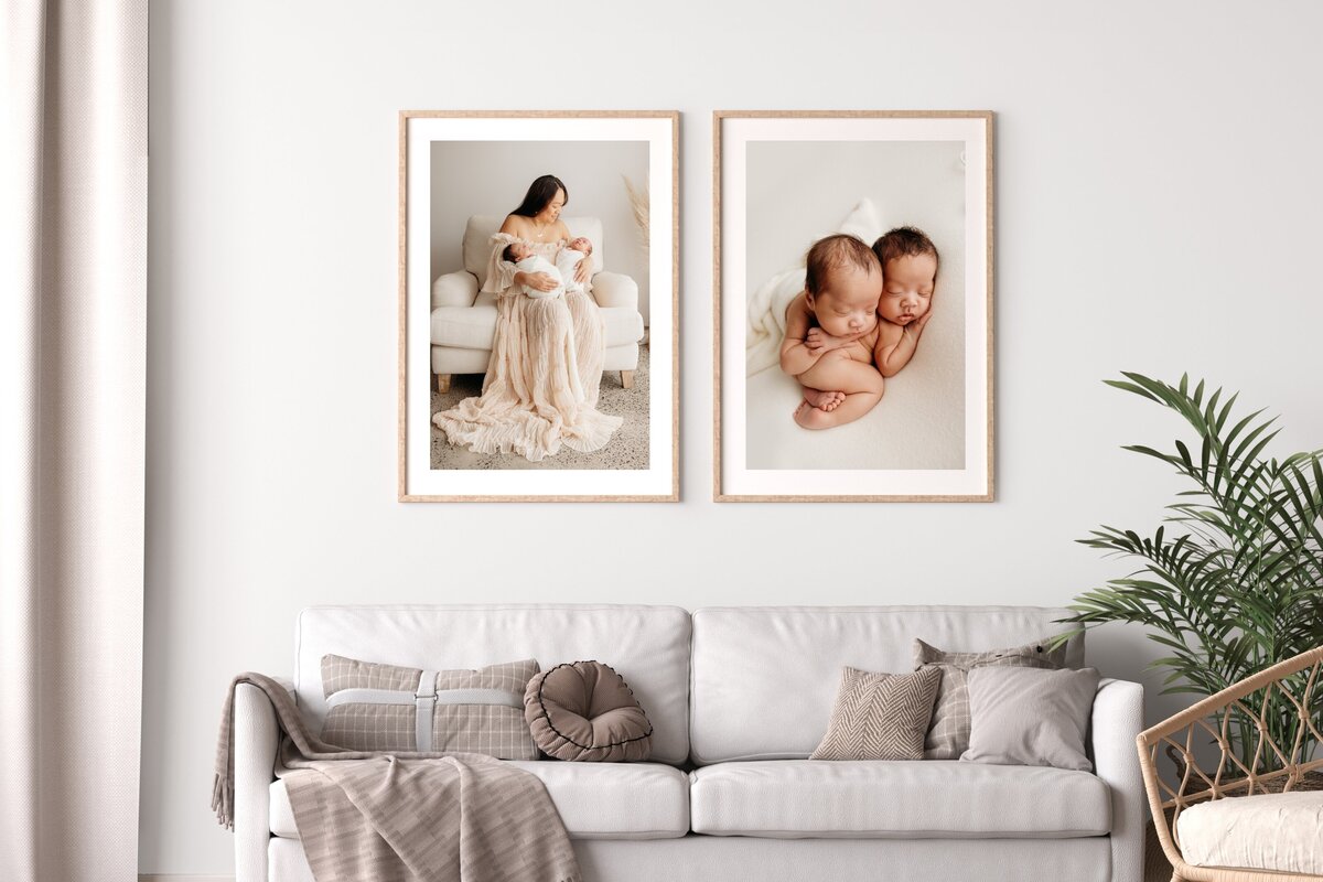 auckland maternity and newborn photographer framed images