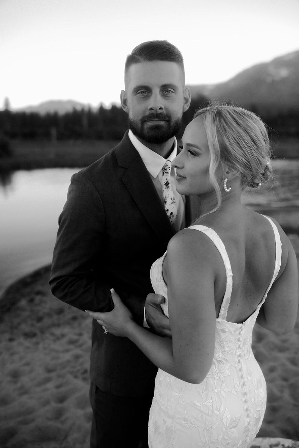 Haley + Taylor South Lake Tahoe Backyard Beach Elopement15