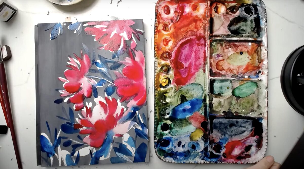 live-2024-01-24-florals-masking-fluid-dark-background-1
