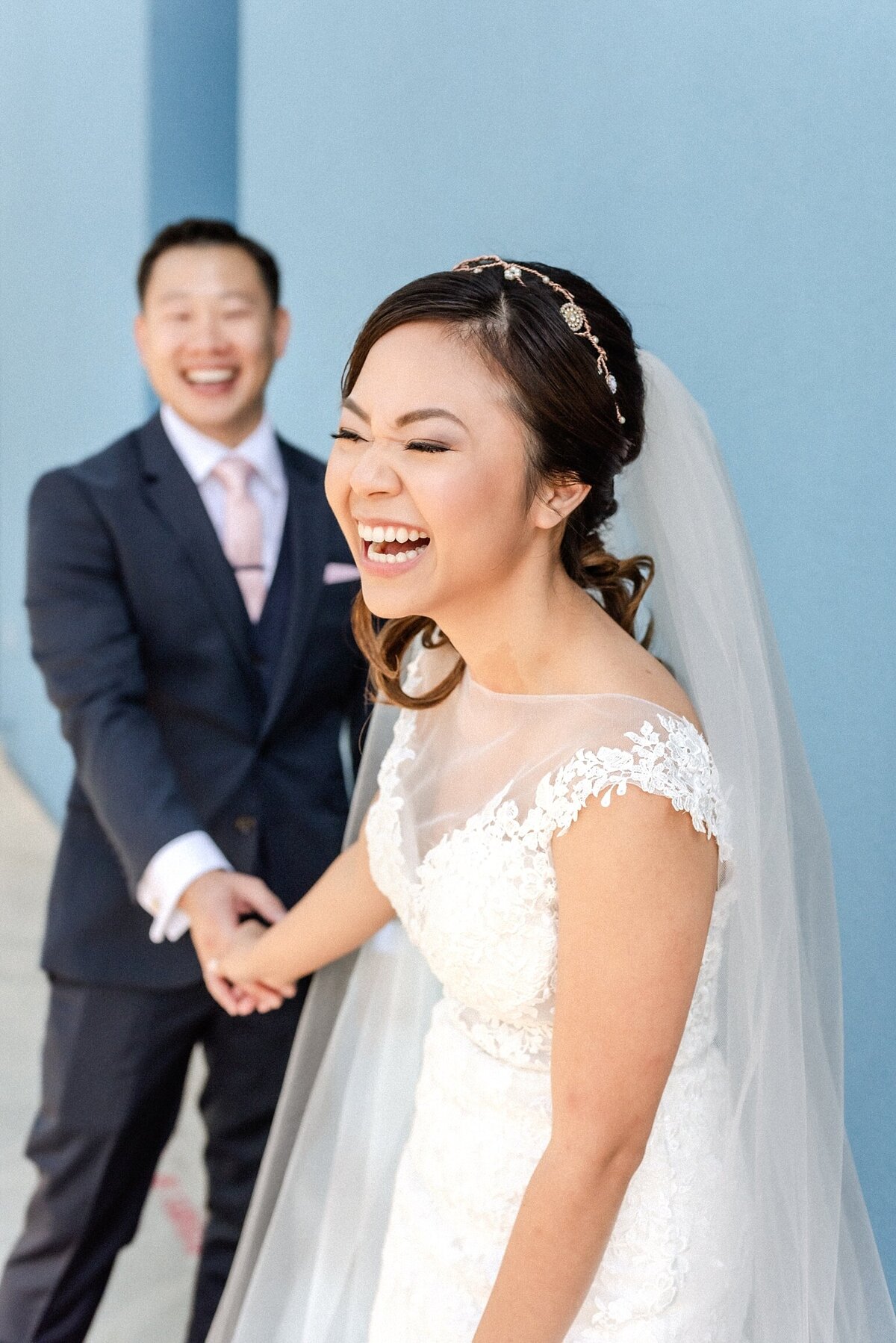 Bride and Groom Happy