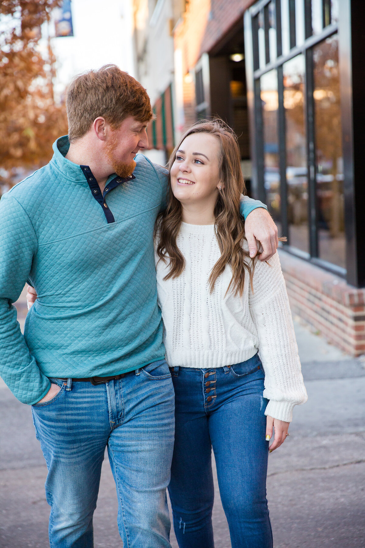 Engagement photographer Columbia MO, the district downtown Engagement photography Columbia Missouri