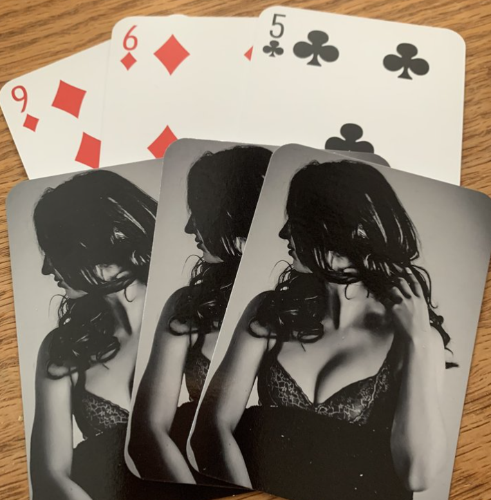 Boudoir playing cards that offered at Andrea Baue Photography in Minneapolis MN