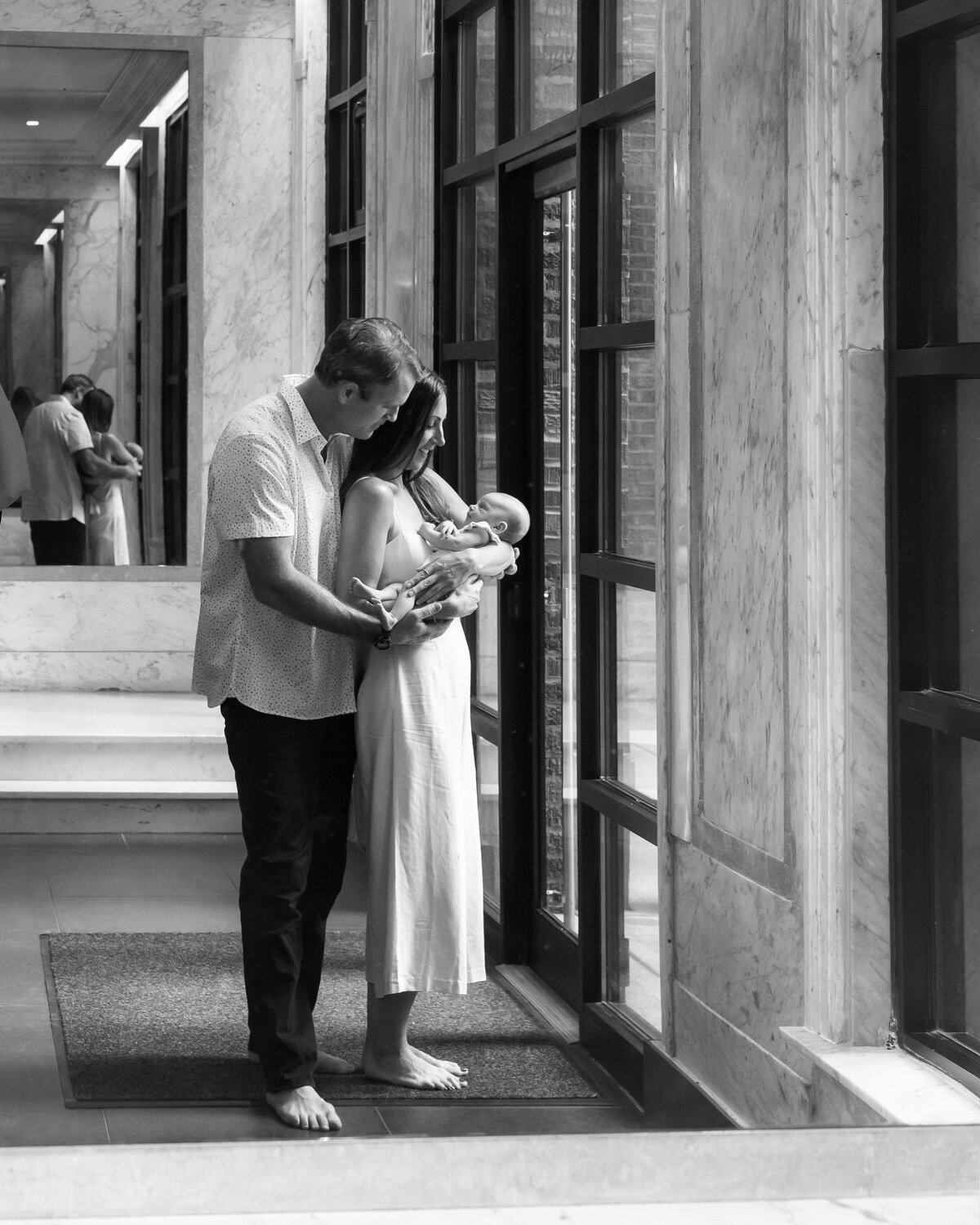 parents with a newborn