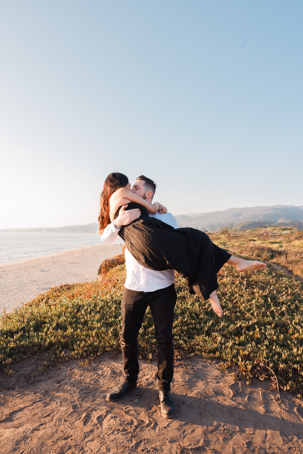 Kyle Woolum + Stephanie-Proposal Engagement-Half Moon Bay-Dunes Beach-San Francisco Wedding Photographer-San Francisco Photographer-Half Moon Bay Photographer-Emily Pillon Photography-S-092323-45