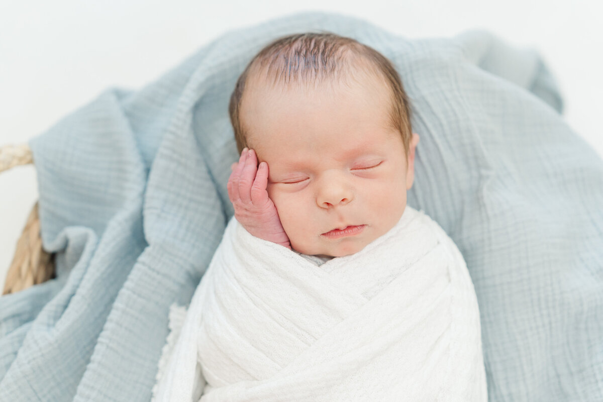 Baby boy woodland nursery lifestyle newborn session elena spraguer photography 0052